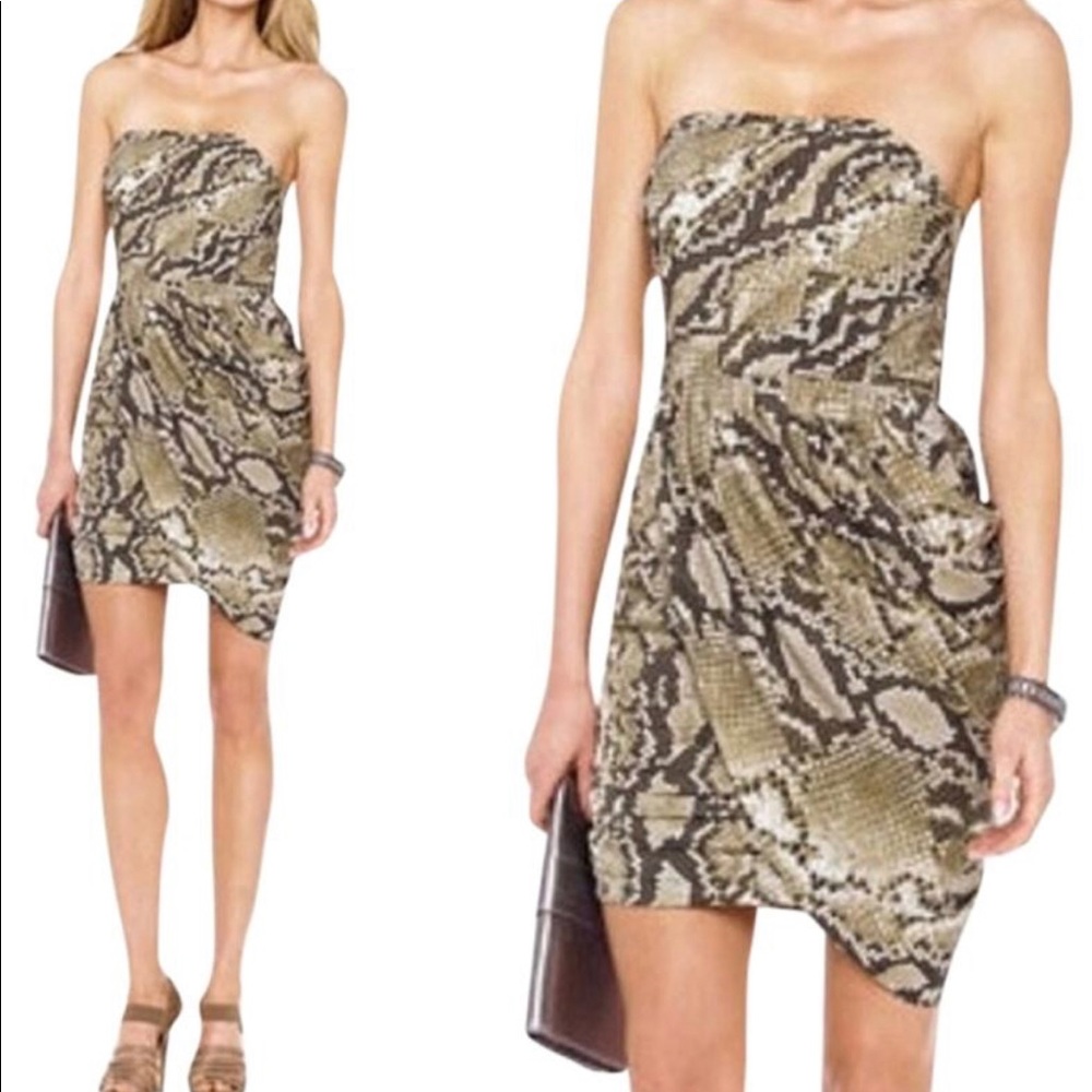 American Rag strapless dress, s, faux wrap